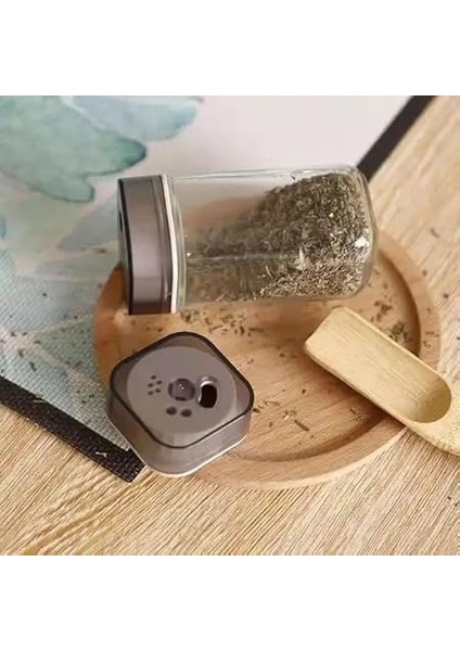 Home Ayarlanabilir Tuzluk Cam Baharatlık Seti, 2 Adet,tuz,pul Biber, Kara Biber, Nane Için Ideal, Mutfakta Çok Yönlü Kullanım fırsatları