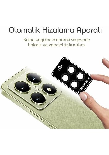14T 5g Için Otomatik Hizalama Aparatlı 9h Sertliğinde Kamera Lens Görüntüyü Bozmayan Çizilmeye ve Düşmeye Karşı Koruma Sağlayan Alaşım Çerçeveli Lens Camı (Siyah) fiyatları
