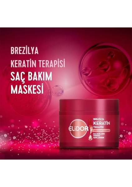 Elidor Saç Bakım Maskesi Yoğun Onarıcı Brezilya Keratin Terapisi 220 ml