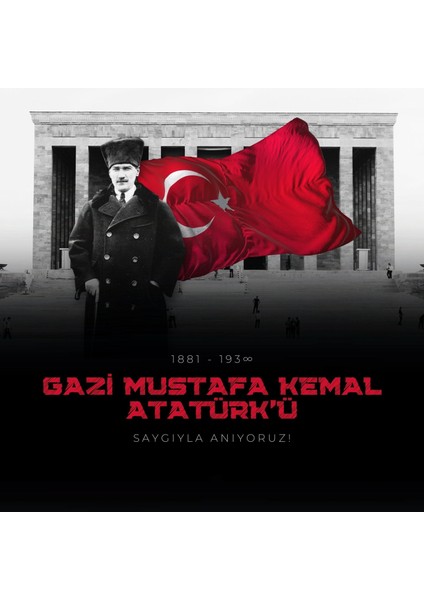 10 Kasım Atatürk'ü Anma Günü Okul Etkinlik Kumaş PANO150X200 cm modelleri