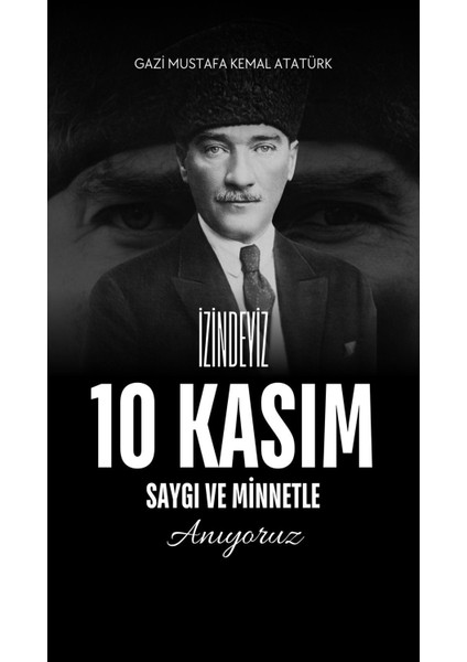 10 Kasım Atatürk'ü Anma Günü Okul Etkinlik Kumaş PANO150X200 cm fırsatları