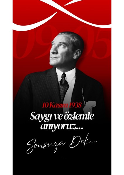 10 Kasım Atatürk'ü Anma Günü Okul Etkinlik Kumaş PANO150X200 cm indirimleri