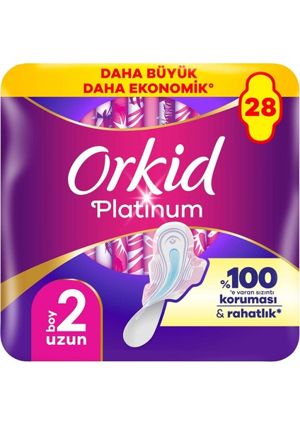Orkid Platinum Uzun (Boy 2) 28 Adet Hijyenik Ped modelleri