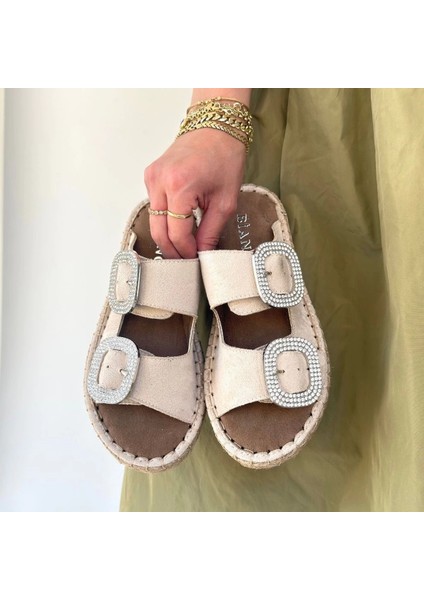 Hertas Bej Nubuk Tokalı Terlik fırsatları
