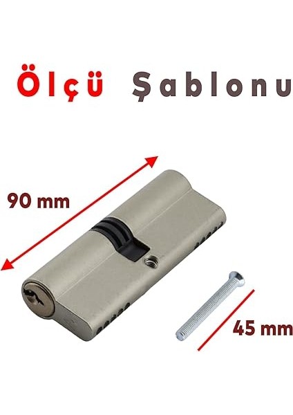 Std Barel Göbek Kilit Silindir Kapı Emniyet Güvenlik Kilidi 90 mm 2 Anahtarlı Zamak fiyatları