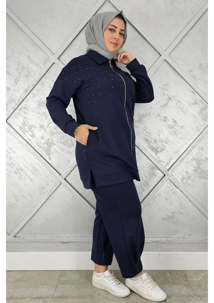 Kadın Taş Detaylı Tesettür Takım fiyatları