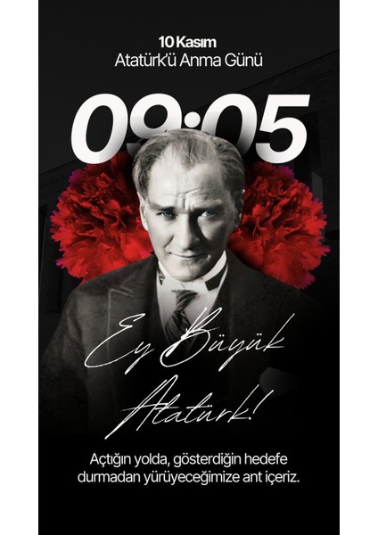 10 Kasım Atatürk'ü Anma Günü Okul Etkinlik Kumaş PANO150X200 cm