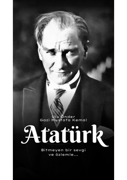 10 Kasım Atatürk'ü Anma Günü Okul Etkinlik Kumaş PANO150X200 cm