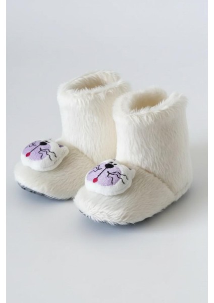 Çocuk Ev Botu, Ayıcık Peluş Bot, Polar Ayı Desenli Rahat ve Kaymaz Tabanlı, Bebek ve Çocuk fiyatları