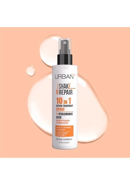 Urban Care Shake N Repair 10-In-1 Onarıcı Etkili Durulanmayan Saç Bakım Spreyi, 200 Mililitre, Vegan modelleri