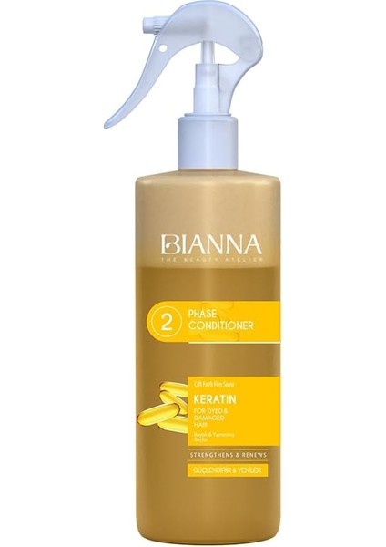 Bianna Çift Fazlı Keratin Içeren Fön Suyu | Güçlendirir & Yeniler - 400ML