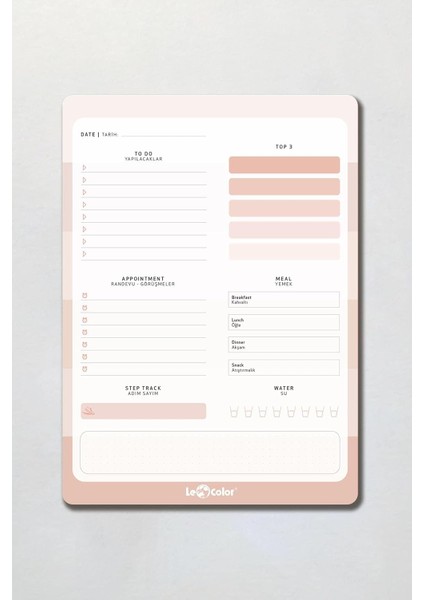 Günlük Planlayıcı Blok