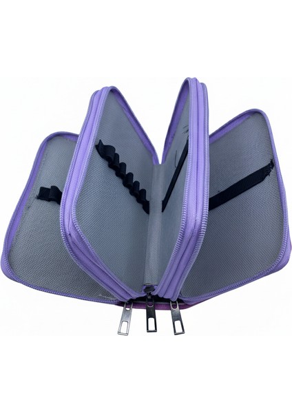 Üç Gözlü Lastikli Kalemlik Unicorn Mor modelleri