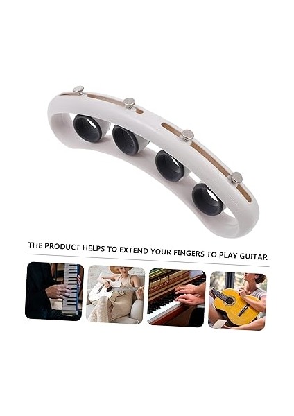 Ukulele Gitar Piyano Parmak Egzersiz Aleti Parmak Genişletici Başlangıç ​​müzik Aleti Eğitimi Beyaz fiyatları