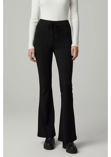 Kadın Büyük Beden Ön Çimalı Ispanyol Paça Pantolon P-00018872