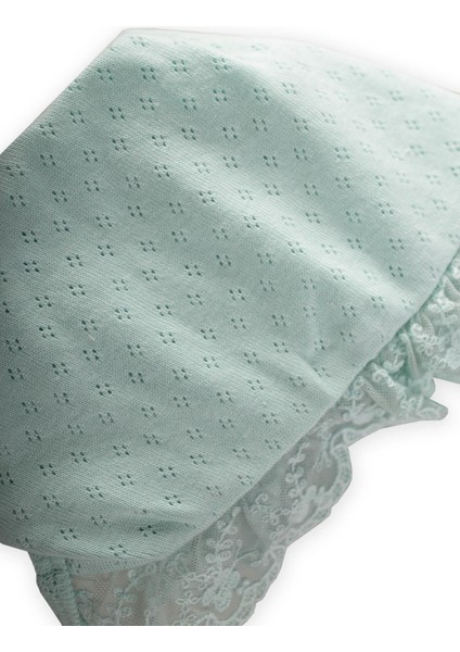 Fistolu Bağlamalı Bebek Şapka 0-1 Yaş Mint Yeşili fiyatları