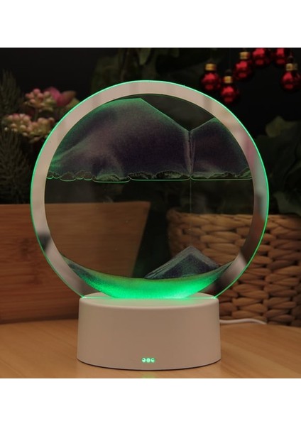 Işıklı Kum Saati - Kum Dağı Akış Tablosu Büyük Boy Renk Değiştiren - Mor fiyatları