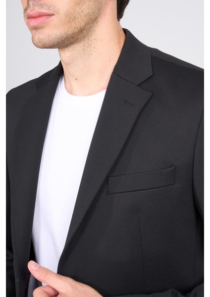 9148 Erkek Mono Yaka Slimfit Takım Elbise Siyah modelleri