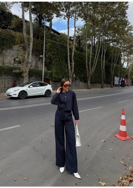 Kadın Kapitone Dokulu Oversize Ceket Pantolon Takım fırsatları