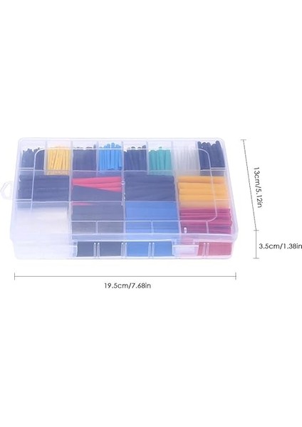 Makina 580 Adet Shrink Boru Makaron Set Isı ile Daralan Kablo Seti fırsatları