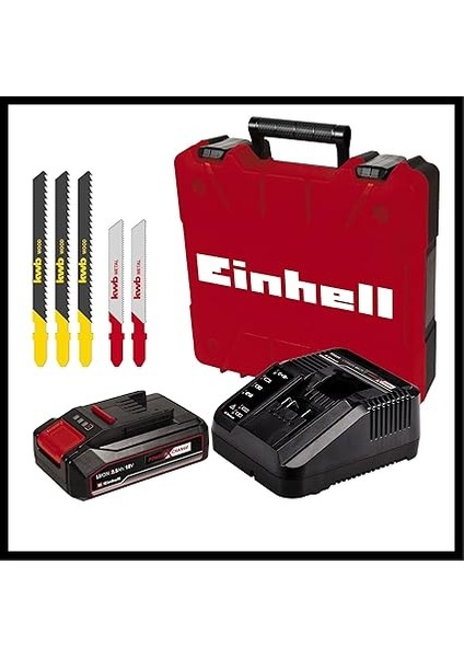 Akülü Dekupaj Testere Tc-Js 18 Li (1x2,5 Ah) Power X-Change (Li-Ion, 18 V, Sarkaç Fonksiyonu, Toz Emiş Adaptörü, 1x 2,5 Ah Akü, Şarj Cihazı ve Çanta Dahil) - 4321228 modelleri