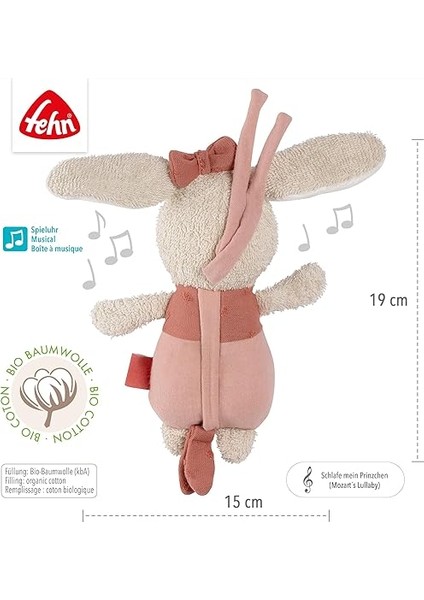 Mini Müzik Kutusu Tavşan - Sevimli Oyuncak ve Pamuklu Uyku Yardımcısı (Organik) - Rahatlatıcı Melodi - Bebekler ve Küçük Çocuklar Için indirimleri