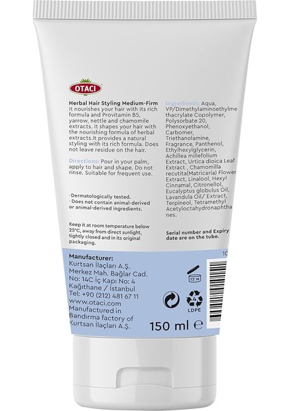 Bitki Özlü Şekillendirici Orta - Sert fiyatları