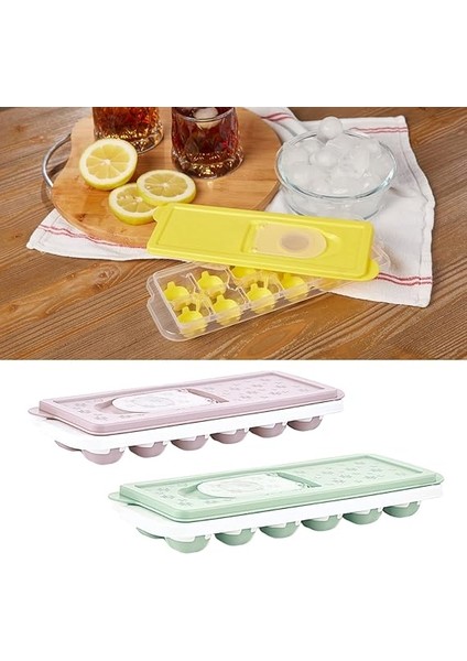 2 Adet Silikon Tabanlı Buzluk, 12'li Buz Kalıbı, Pratik ve Esnek Silikon Tabanlı Buzluk Seti - Içeceklerinizi Serin Tutun! fırsatları