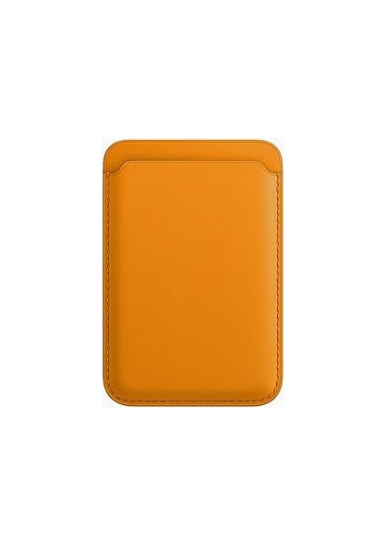 iPhone 15 / iPhone 14 / iPhone 13 / iPhone 12 Serisi Için Güçlü Manyetik Özellikli Magsafe Aksesuarlarıyla Uyumlu Deri Cüzdan Kartlık (Hardal) fiyatları