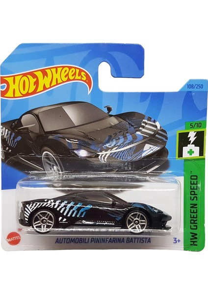 - Automobili Pininfarina Pattista - Hw Speed 5/10 - HKH57 - Short Card - Siyah - 2023