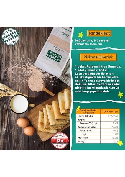 Makarna Lütfen! Ruşeymli Krep Unu Karışımı Katkısız 177 gr modelleri