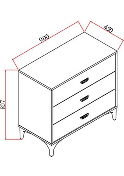Sardes Şifonyer Meşe indirimleri