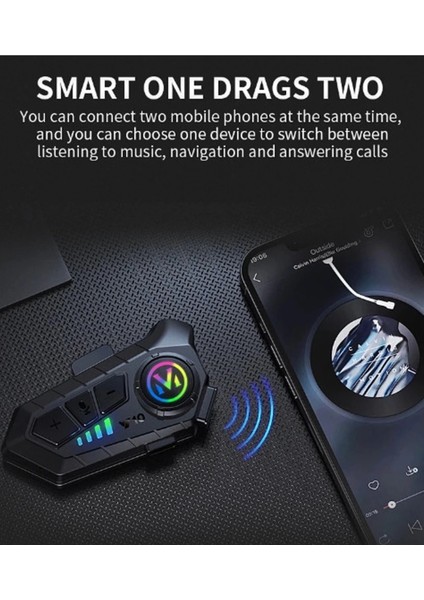 Buğz Y10 Kask Kulaklık Bluetooth Motosiklet Kulaklık 5,3 Bluetooth Intercom Motorsiklet Kulaklık indirimleri