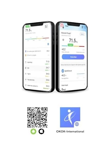 Bydiz BY-180 Akıllı Vücut Analiz Baskülü: Yağ, Kas, Bmı Ölçer - 180 kg Kapasiteli Kilo Ölçer Tartı modelleri