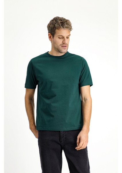 Bisiklet Yaka Regular Fit Süprem Pamuk Tişört