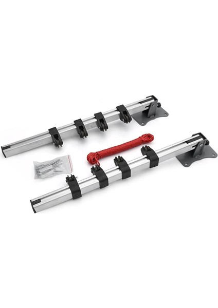 Sabit Makaralı Katlanır Metal Çamaşır Askılığı Seti 01 EXIZNM184