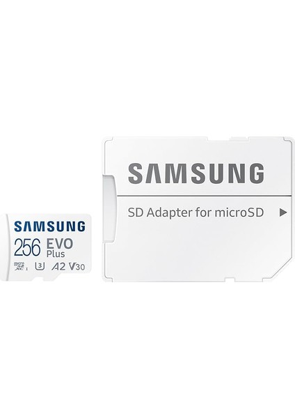 Evo Plus Microsdxc Hafıza Kartı 256 Gb, 160 Mb/s, U3, V30, A2, ‎MB-MC256SA/APC (2024 Serisi)