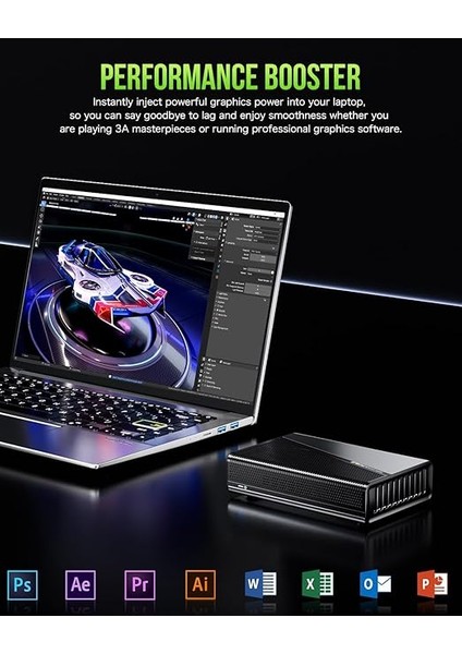 Ad-Gp1 Harici Gpu Bağlantı Istasyonu, Amd Radeon 7600M Xt Gpu Grafik Kartı ile Egpu Muhafaza, Hdmı2.1, Displayport2.0, Oculink, Usb4, Mini Pc Dizüstü Bilgisayar Dizüstü Bilgisayar Oyun Konsolu indirimleri