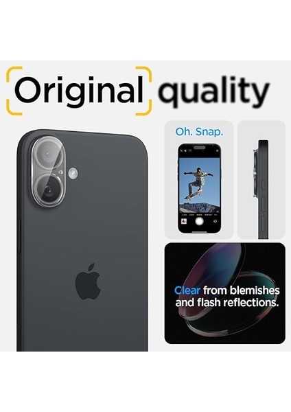 iPhone 16/16 Plus ile Uyumlu Kamera Lens Camı Koruyucu Glas.tr Optik (2 Adet) Crystal Clear - AGL07923 indirimleri