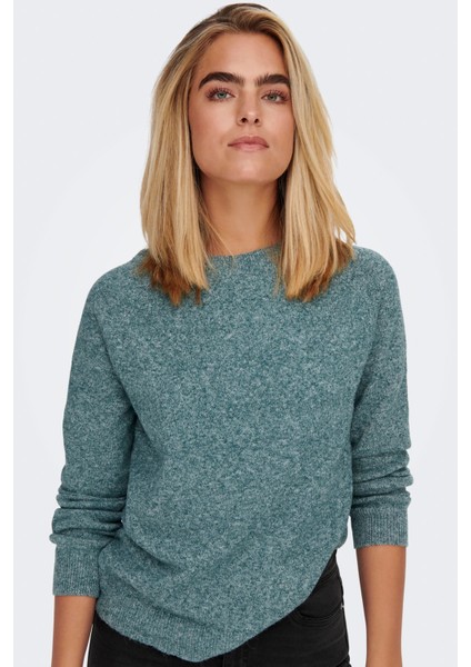 Onlrica Regular Fit Bisiklet Yaka Kazak Bayan Kazak 15204279