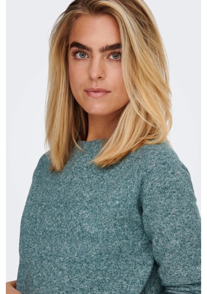 Onlrica Regular Fit Bisiklet Yaka Kazak Bayan Kazak 15204279