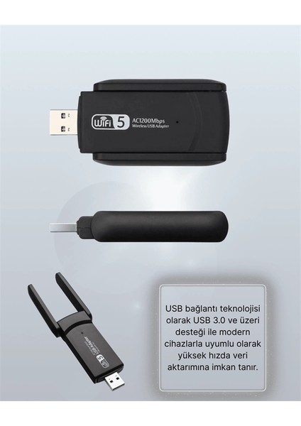 USB 3.0 Wireless Adaptör – 2.4ghz & 5ghz Destekli indirimleri