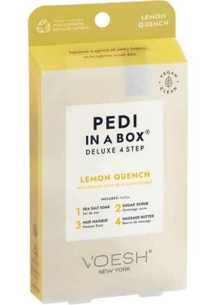 Voesh Pedi In A Box Deluxe 4 Adımlı Pedikür Seti Limon