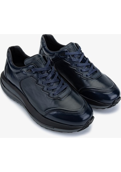 Erkek Hakiki Deri Lacivert Sneakers & Spor Ayakkabı 381 22530 Erk Ayk SK25-26 Lacıvert fiyatları
