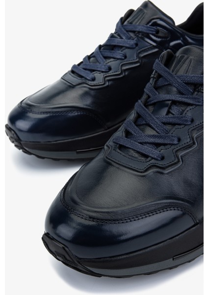 Erkek Hakiki Deri Lacivert Sneakers & Spor Ayakkabı 381 22530 Erk Ayk SK25-26 Lacıvert modelleri