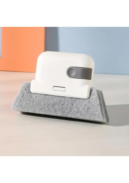 Fonksiyonlu Temizlik Fırçası | Pencere Rayı ve Gövde Temizleyici | Beyaz ve Gri