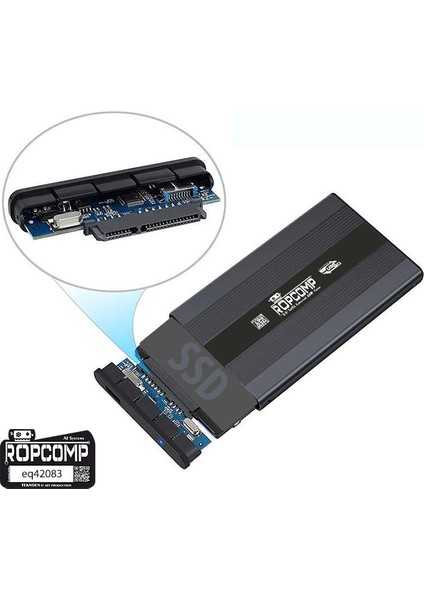 2.5" USB 3.1 Gen1 Sata Harici SSD Kutusu Alüminyum modelleri