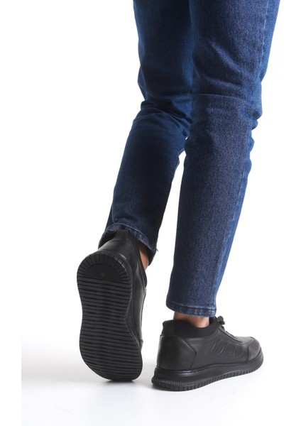 027 Erkek Hakiki Deri Lastikli Ayakkabı modelleri