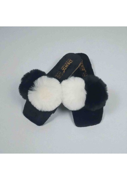 Kadın Tüylü Ev Terliği Ponponlu Şık Rahat Günlük Çeyizlik Terlik fiyatları