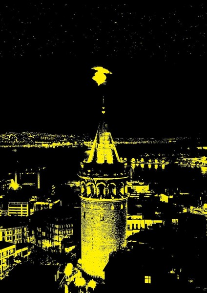 Puzzle Galata Kulesi 1000 Parça Neon Puzzle